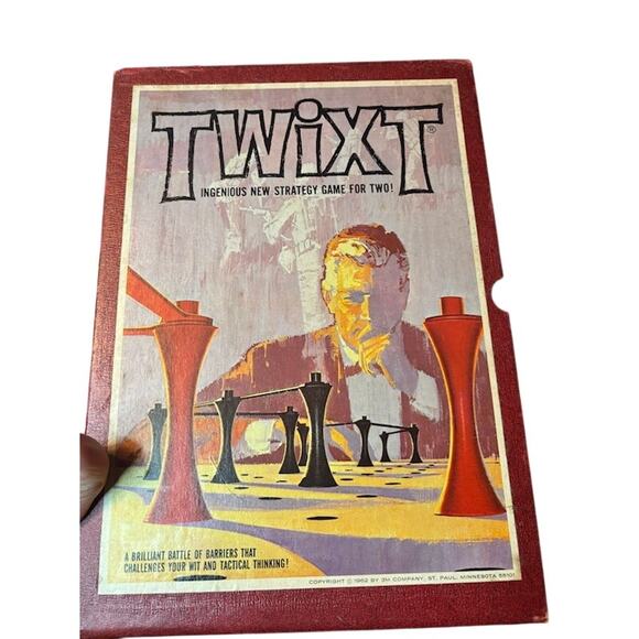 Vintage TWIXT 3M Bookshelf Board Game Ingenious Strategy Game 1962 - Picture 1 of 8